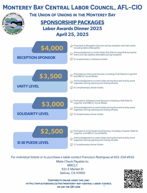 Sponsorship opportunities